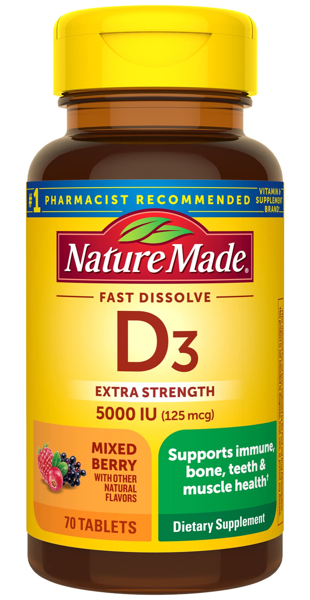 Nature Made Extra Strength Mixed Berry Vitamin D3