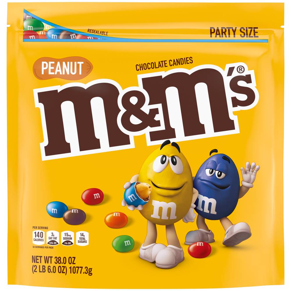 M&M's Party Size Peanut Chocolate Candies (2.38 lbs)