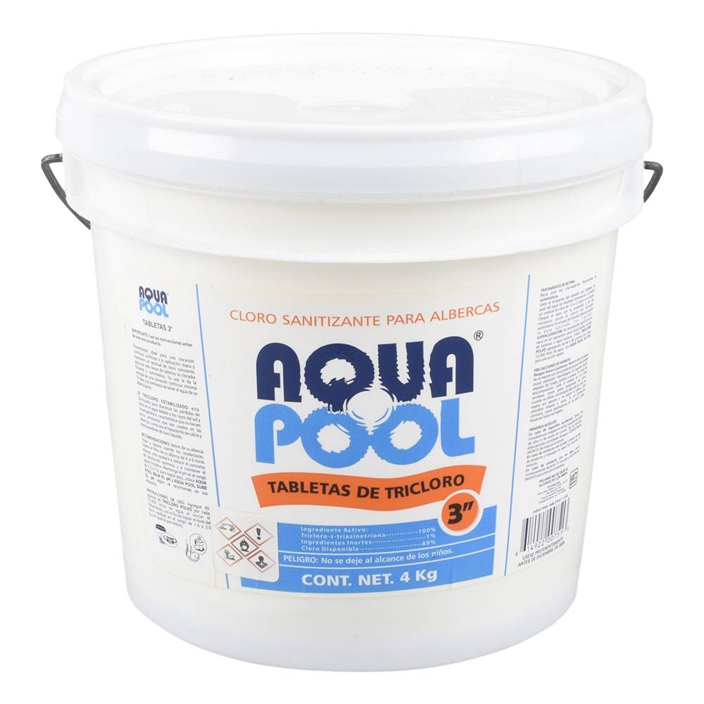 Aqua pool tricoloro sanitizante (bote 4 kg)