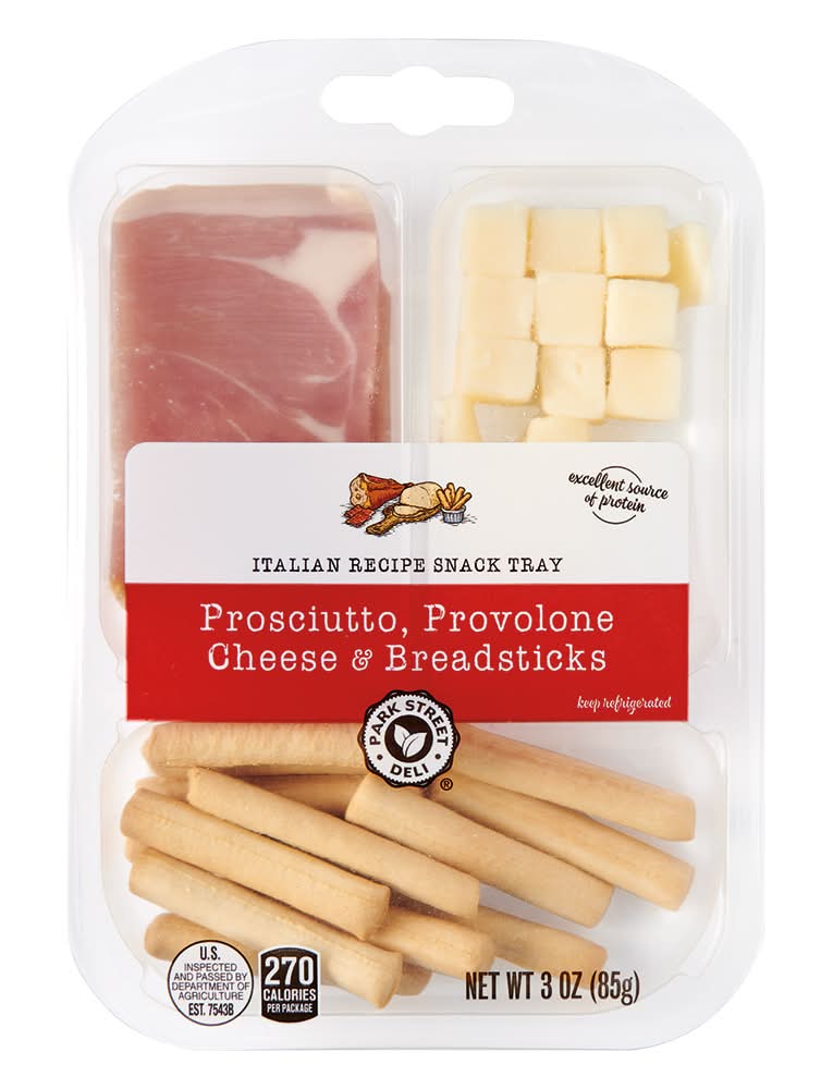 Park Street Deli Prosciutto Provolone & Breadsticks Snack Tray (3 oz)