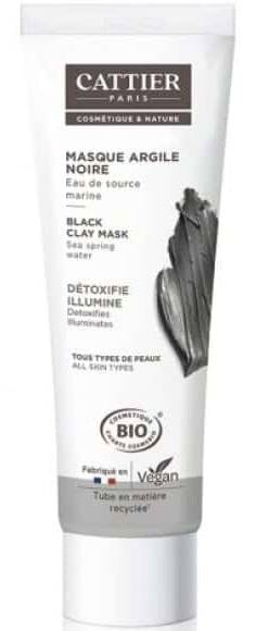 Cattier - Masque à l'argile noir detoxifie bio (100ml)