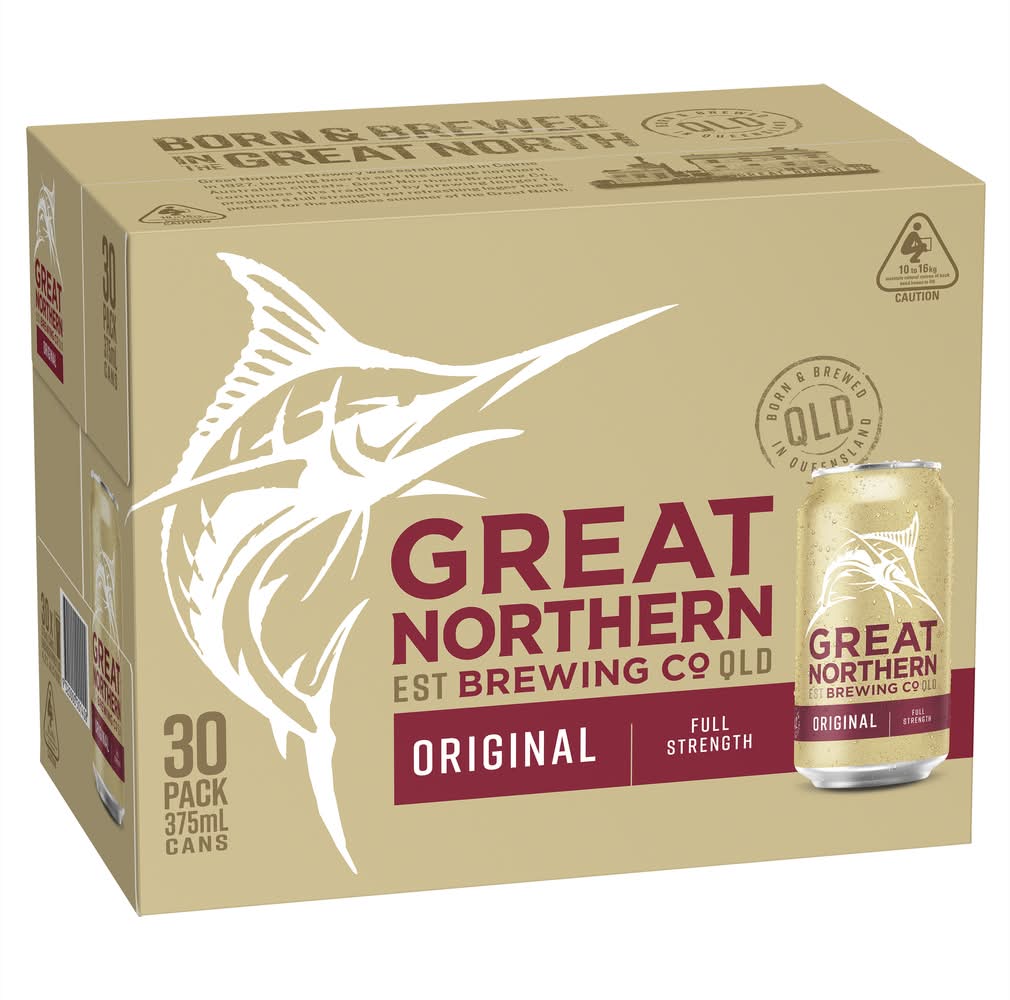Great Northern Original Lager Block 375mL x Pack 30