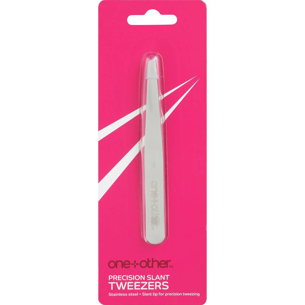 One+Other Precision Slant Tweezer