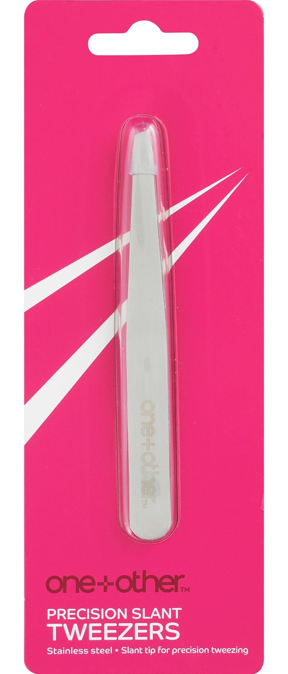 One+Other Precision Slant Tweezer