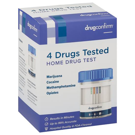 Drugconfirm 4 Drugs Tested Home Drug Test Box