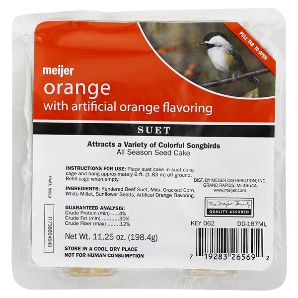 Meijer Orange Wild Bird Suet, 11.25 oz