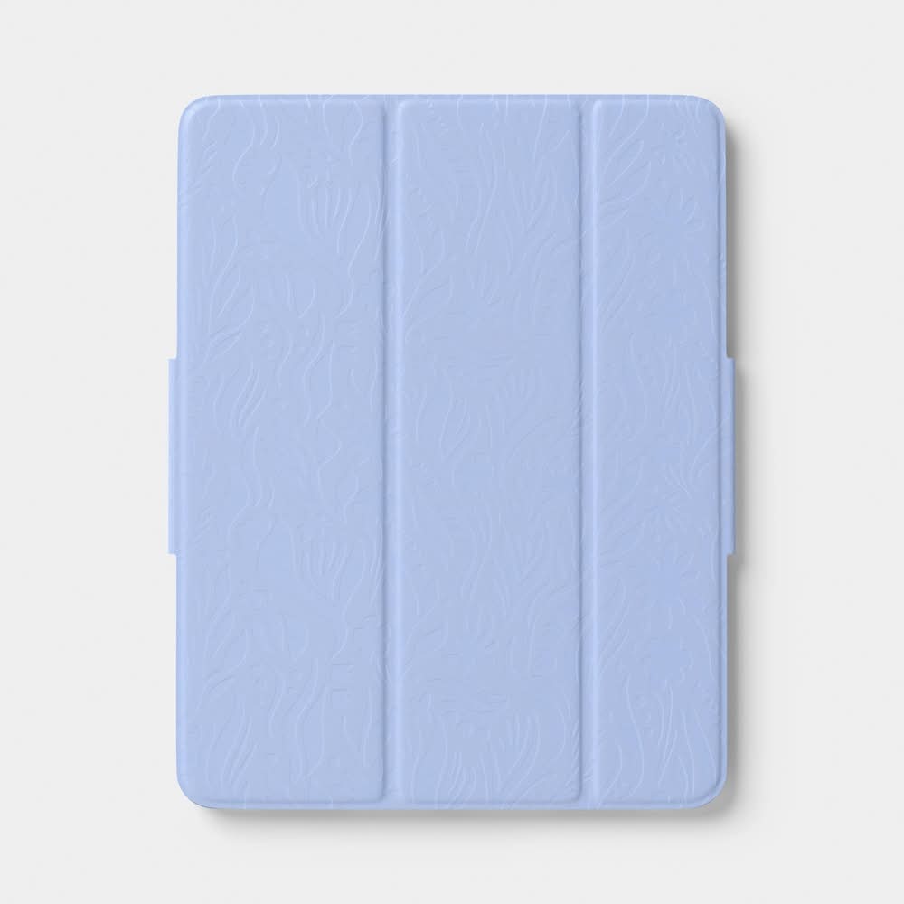 Heyday Debossed Protective Case For Ipad Air 2024, 13 in, Peri-Blue
