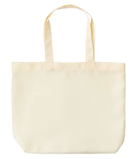 Make Market Reusable Tote Bag, 13.5" x 13.5" x 4", Unbleached
