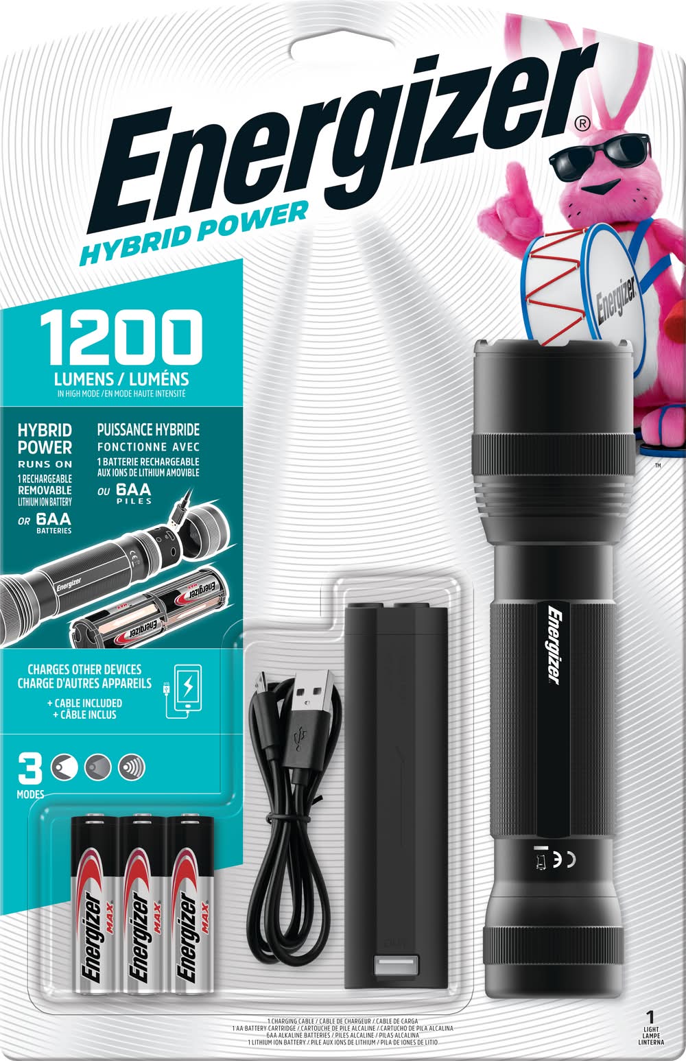 Energizer Hybrid Power Tactical Flashlight