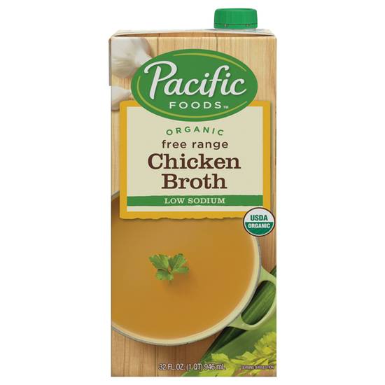 Pacific Foods Organic Low Sodium Free Range Chicken Broth
