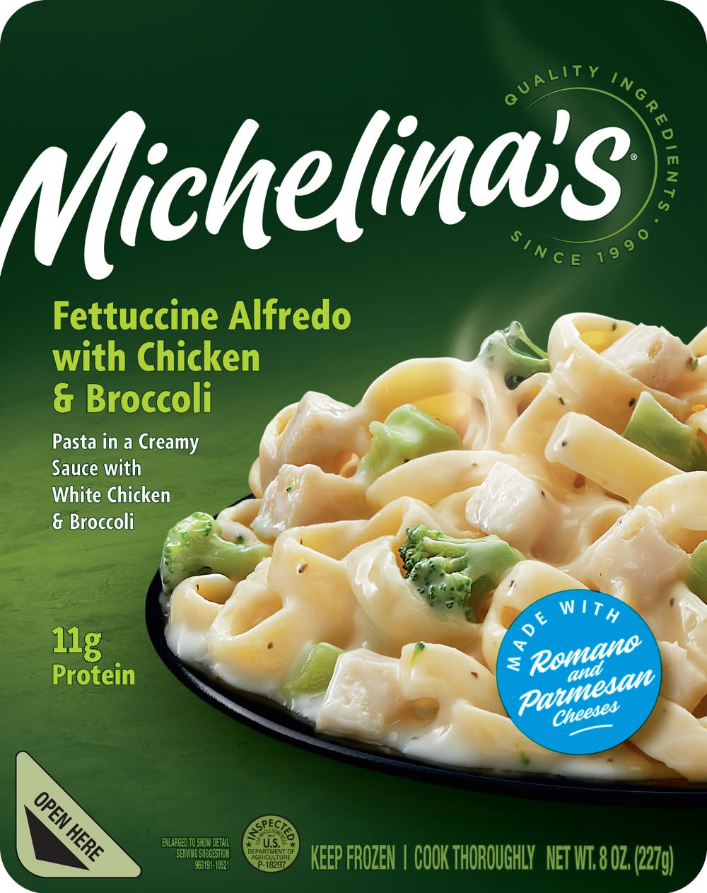 Michelina's Fettuccine Alfredo With Chicken and Broccoli (8 oz)