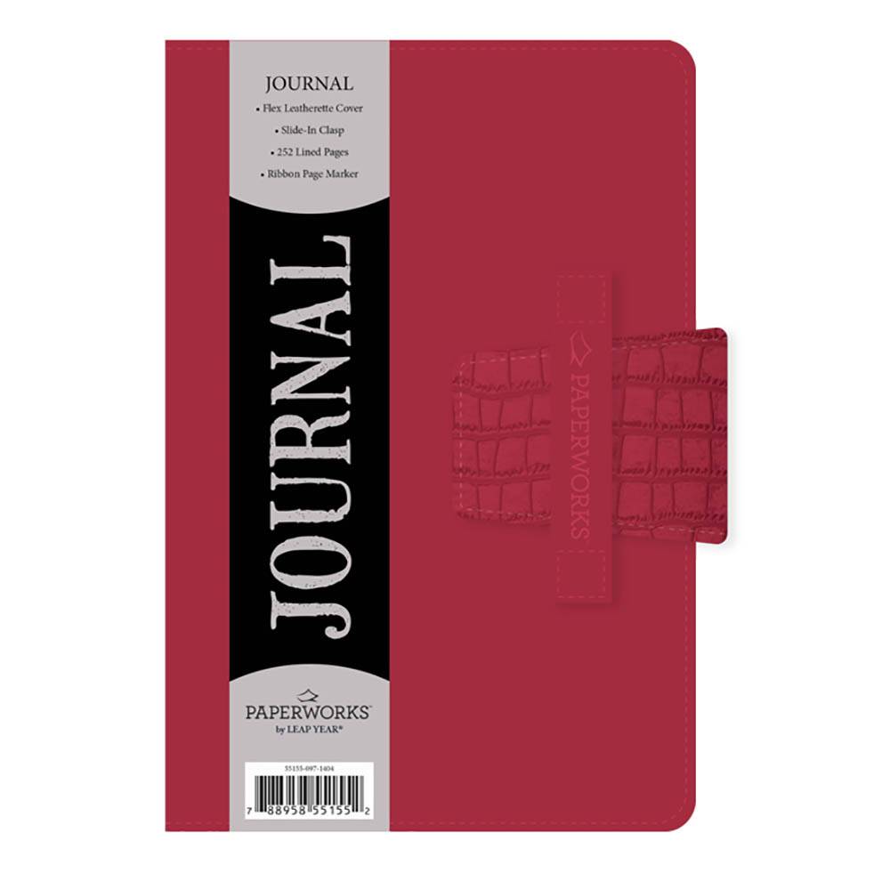 Paperworks Journal Magnetic Fold Flex Leatherette Cover