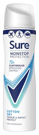 Sure Cotton Dry Protection Anti-Perspirant Aerosol (75ml)