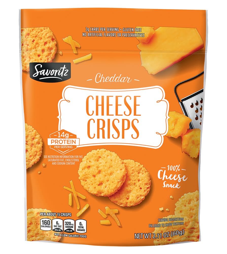 Savoritz Cheese Crisp, Cheddar (2.11 oz)