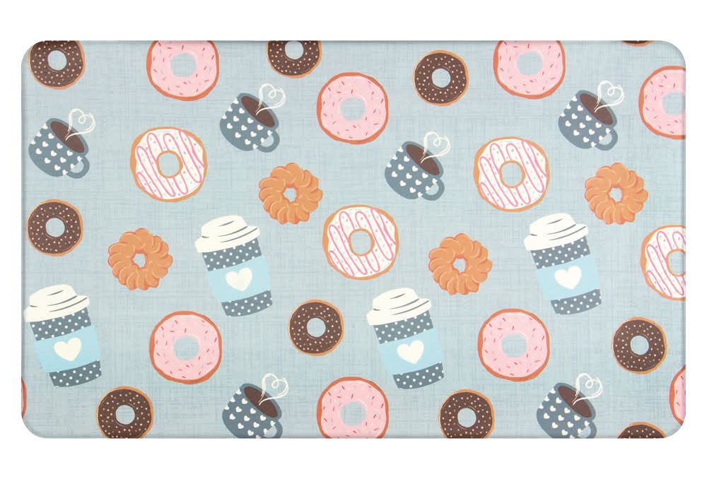 KIRKTON HOUSE 18x30 Valentines Day Comfort Mat - Lattes & Donuts
