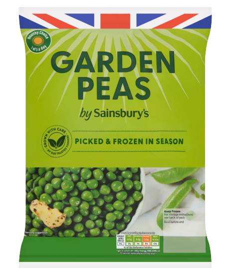 Sainsbury's Garden Peas (910g)