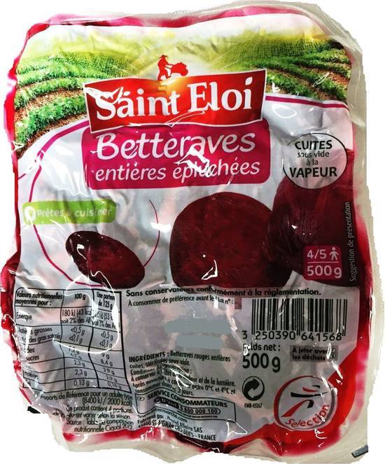 Betteraves entières épluchées - saint eloi - 500g