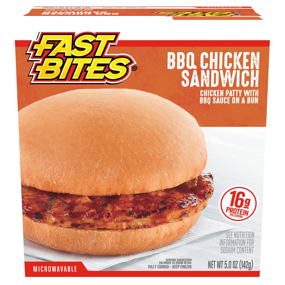 Fast Bites Chicken Sandwich, Bbq (5 oz)