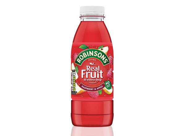 Robinsons Real Fruit Raspberry and Apple 500ml Bottle