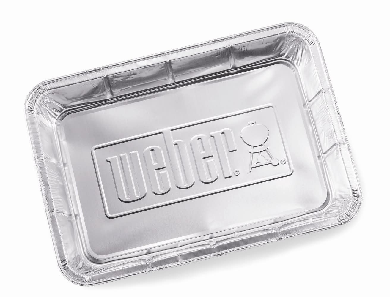 Weber 10 -Pack 13.125-in x 9.125-in W Disposable Aluminum foil Grill Drip pan