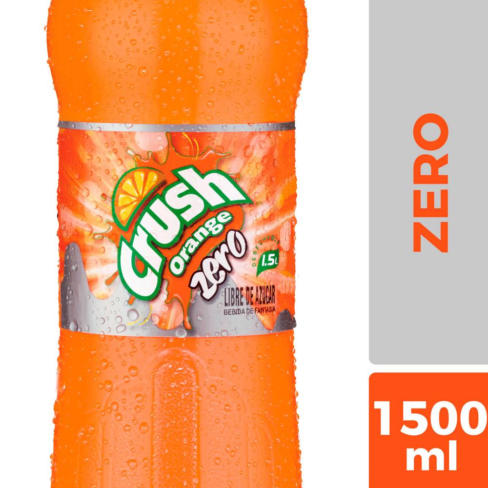 Crush bebida sabor naranja sin azúcar (1.5 l)