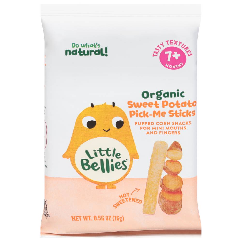 Little Bellies Organic Pick Me Sticks Baby Snacks, Sweet Potato (0.56 oz)