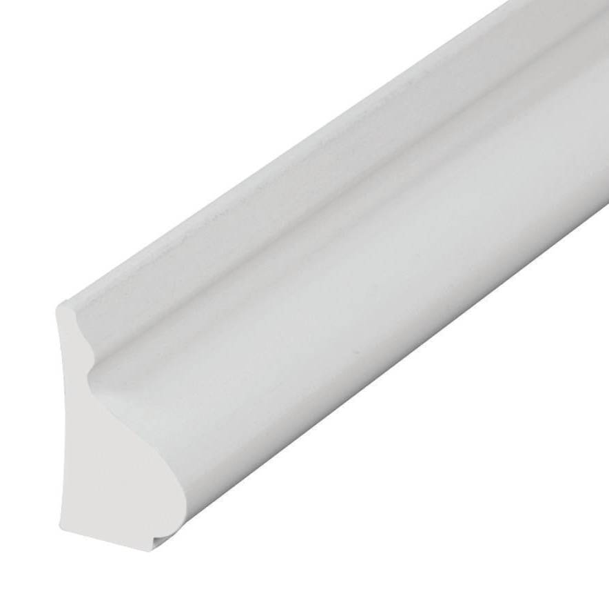 Royal Building Products 11/16-in x 1-1/8-in x 8-ft Colonial Finished PVC 164 Base cap | 02450