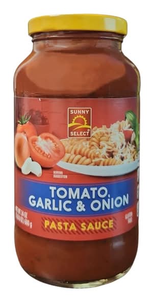Sunny Select Pasta Sauce, Tomato Garlic & Onion (24 oz)