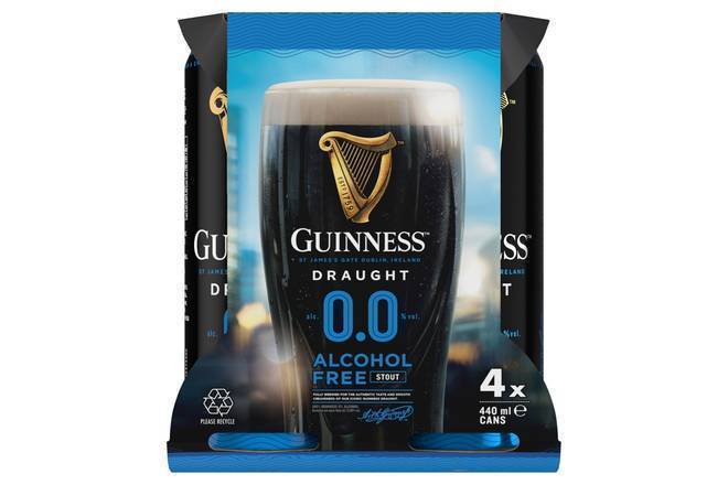 Guinness Non-Alcoholic Beer 440ml 4pk