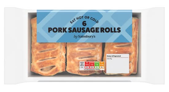 Sainsbury's Pork Sausage Rolls (6 pack)