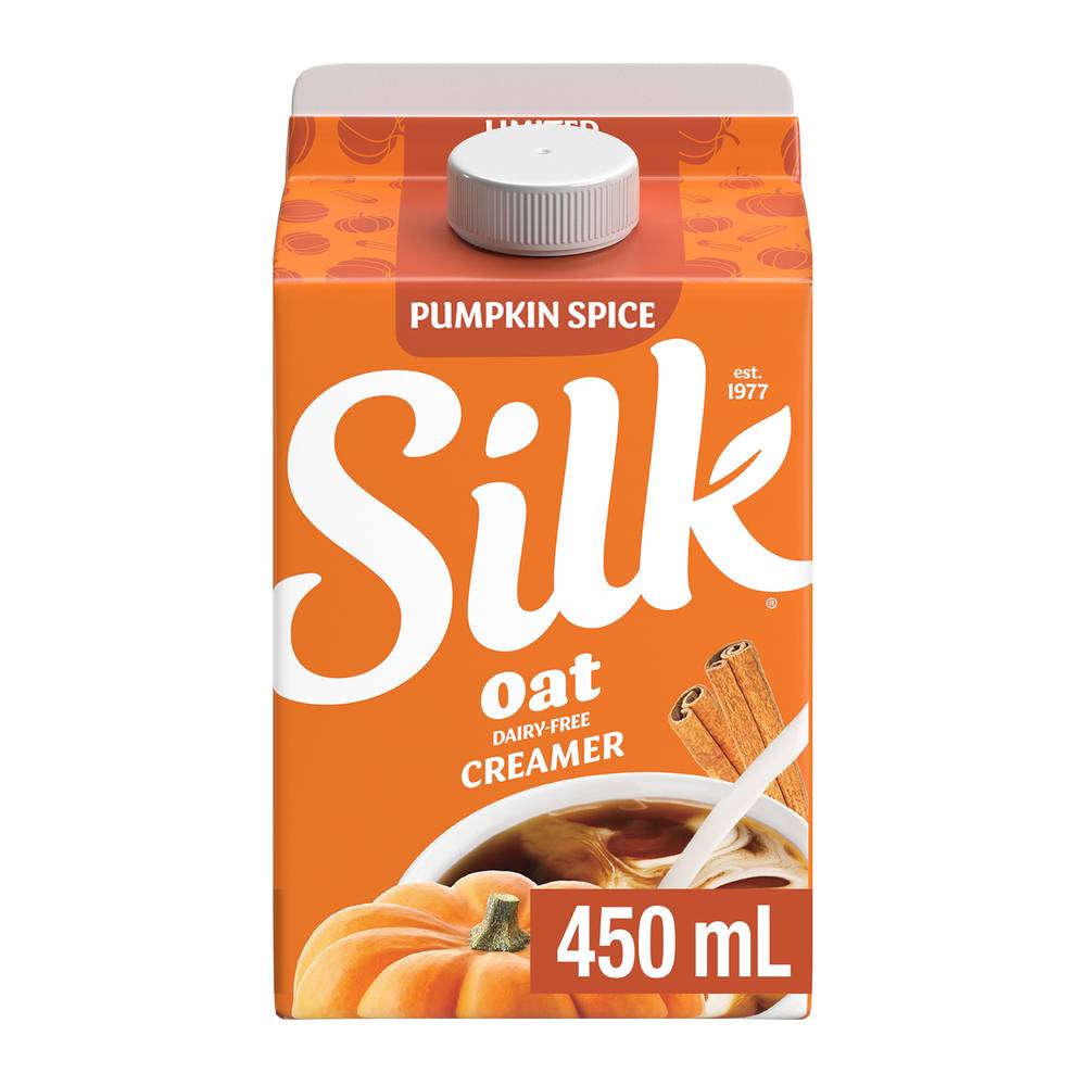 Silk Oat Dairy Free Coffee Creamer, Pumpkin Spice (450 ml)