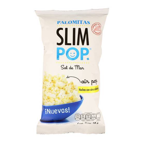 Slim pop palomitas (sal de mar)