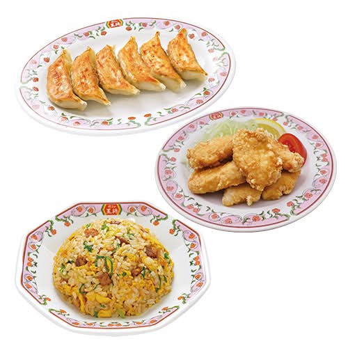 【デラックス】炒飯セット (炒飯・餃子・鶏の唐揚) Deluxe Fried Rice Set