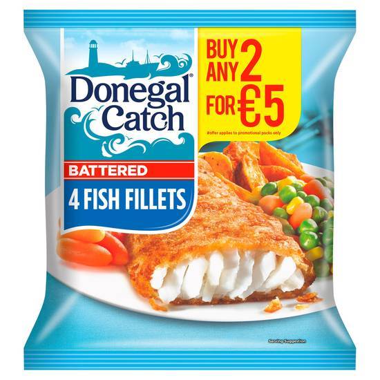 Donegal Catch Battered Fish Fillets 380G
