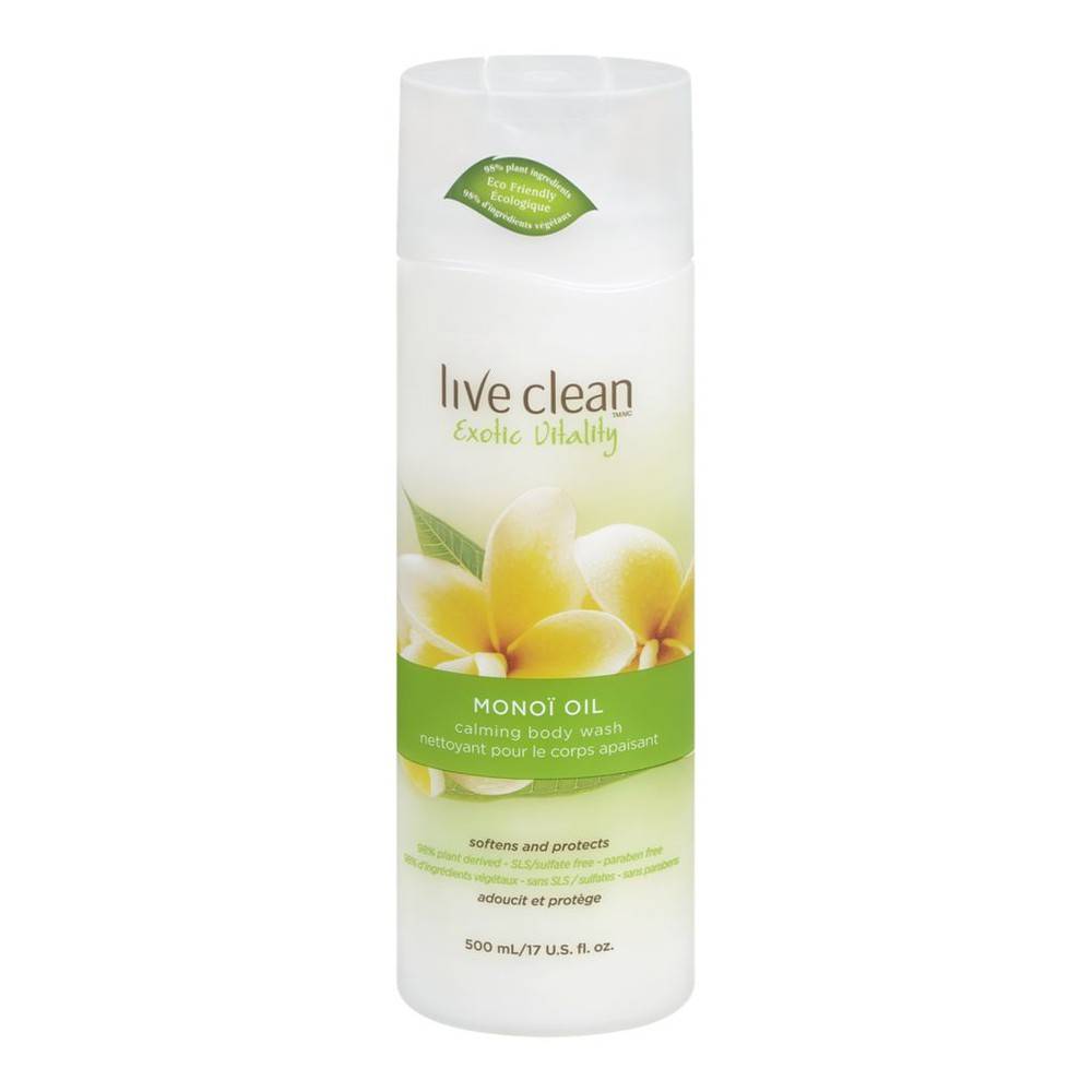 Live Clean Monoi Oil Body Wash (500 ml)