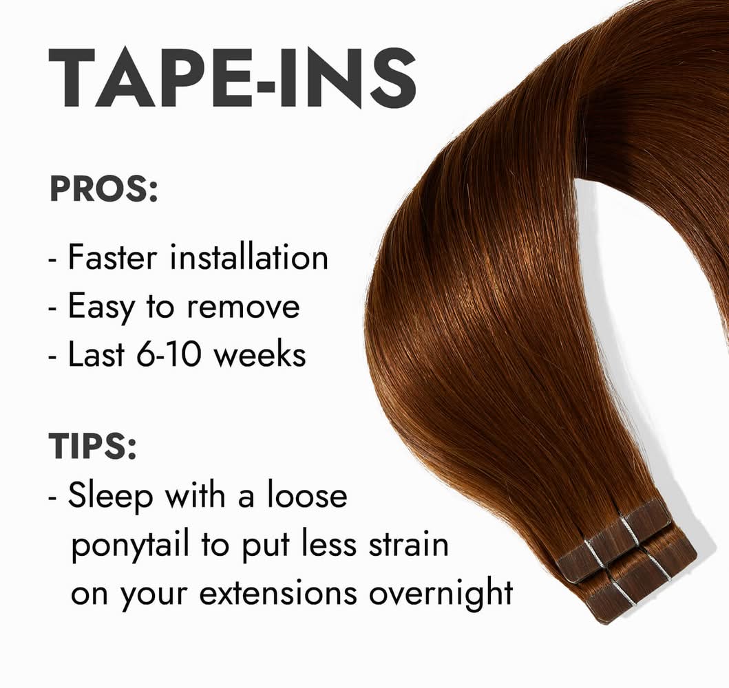 Satin Strands Tape in Remy Human Hair Extensions, 18 in  display picture 3