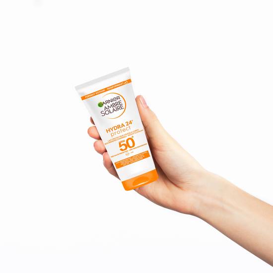 Garnier - Ambre solaire hydra 24h protect lait protecteur hydra 50+ visage & corps (50 ml)