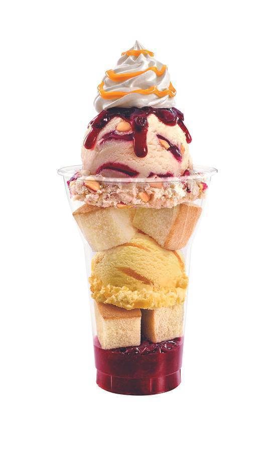 Strawberry Layered Sundae