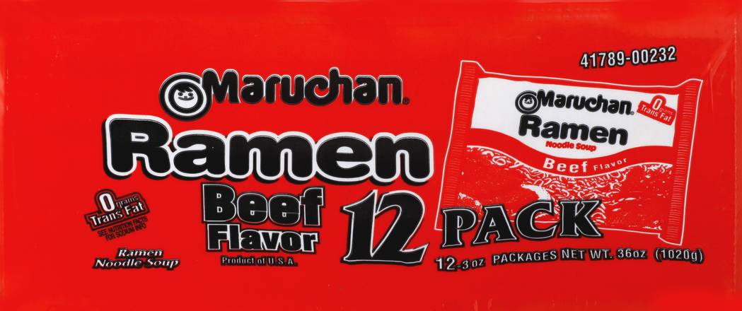 Maruchan Beef Ramen Noodle Soup (12 ct)