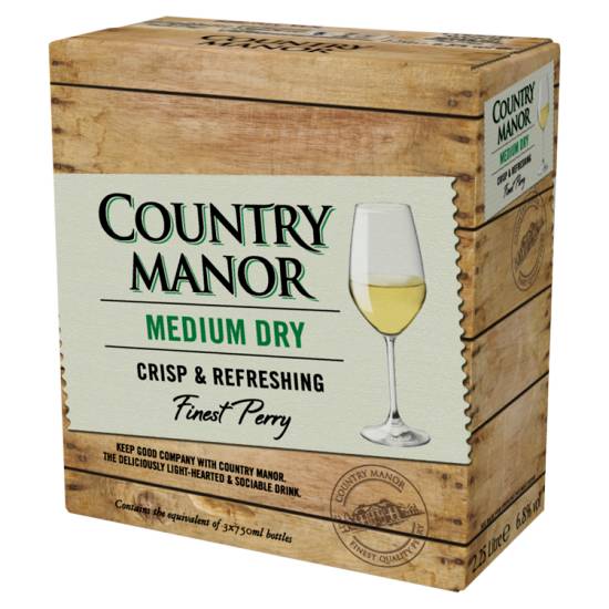 Country Manor Medium Dry Finest Perry 2.25L
