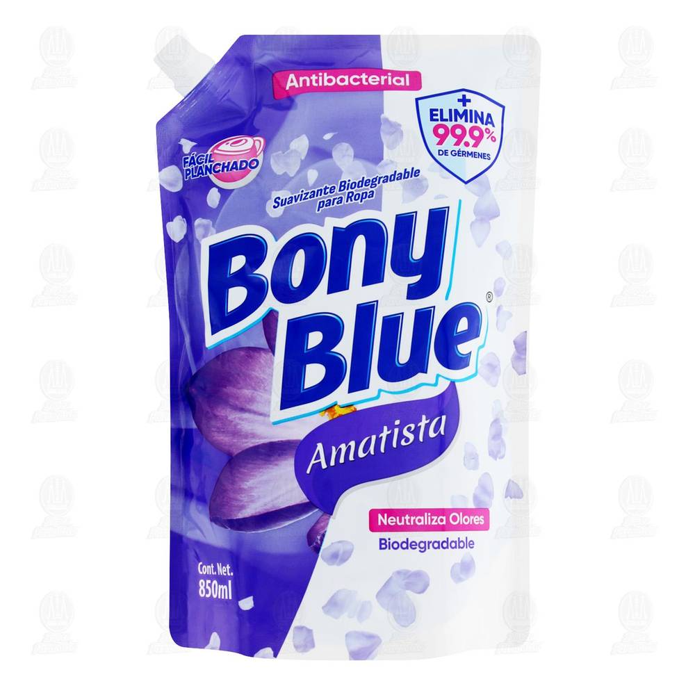 Suavizante para Ropa Bony Blue Aroma Amatista, 850 ml.