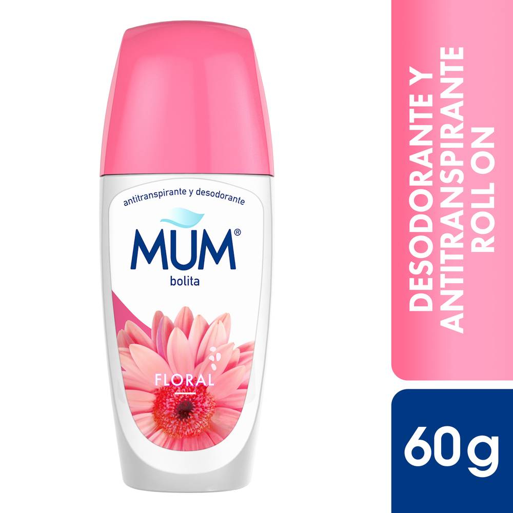Mum desodorante antitranspirante floral (60 g)