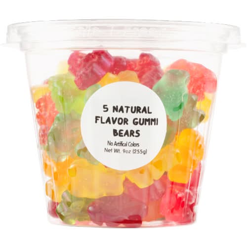 5 Flavor Gummi Bears Snack Cup