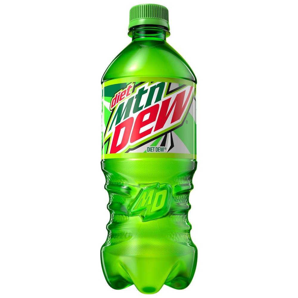 Mtn Dew Citrus Dew Soft Drink, 20 oz Bottle, Low Calorie, Intense Refreshment | 012000001345