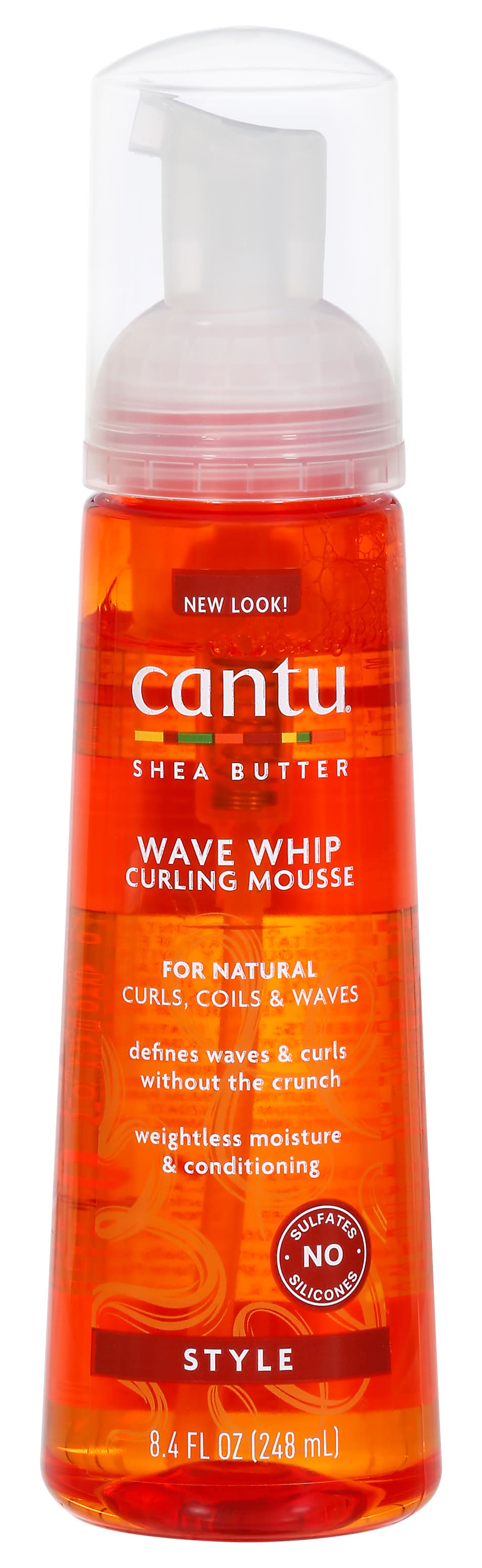 Cantu Shea Butter Wave Whip Curling Mousse For Natural Hair (8.4 fl oz)