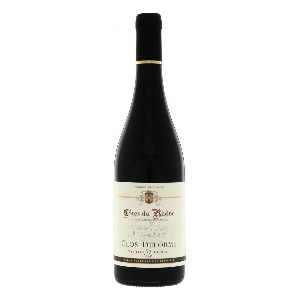 Cotes du Rhone - Vin rouge vieille vigne clos delorme 30ans (750 ml)