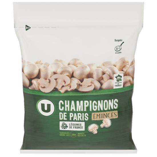 Les Produits U - Champignons de paris émincés (1kg)