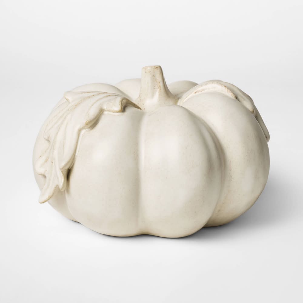 Threshold Botanical Ceramic Pumpkin, L, Cream