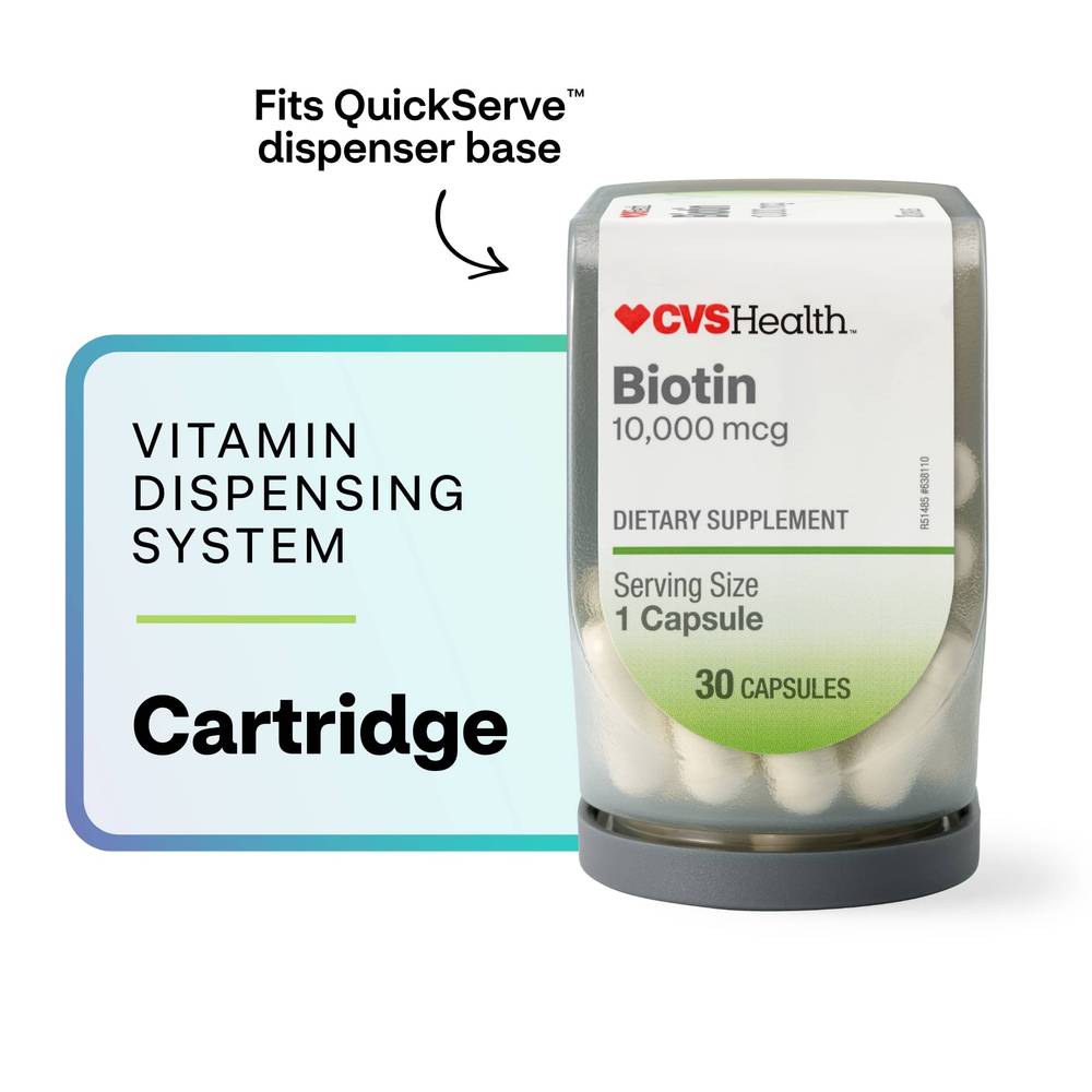 CVS Health Quickserve Biotin Vitamin Cartridge Capsules (30 ct)