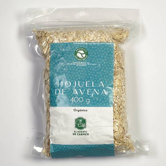 El huerto de carmen hojuela de avena orgánica